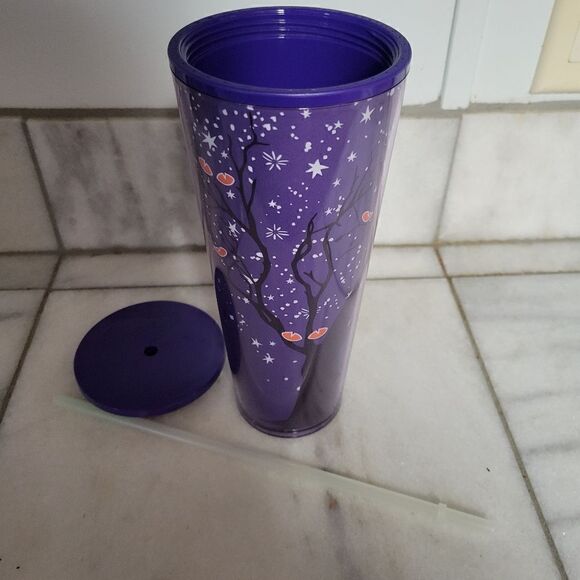 StarbucksTree Glow in the Dark Cold Cup (24 oz) Halloween 2022 - Picture 2 of 7